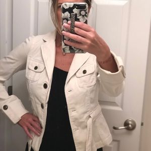 Ann Taylor Loft Blazer Sz 4 Cream